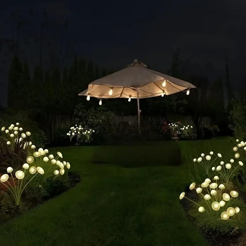 Solar LED Jellyfish Mushroom Lights Landscape Lights